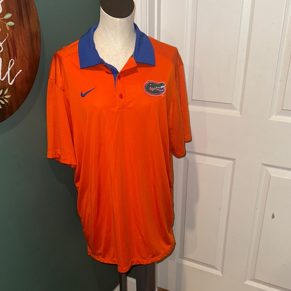 Nike Men's Vibrant Orange University of‎ Florida Gators Polo Sz XL
